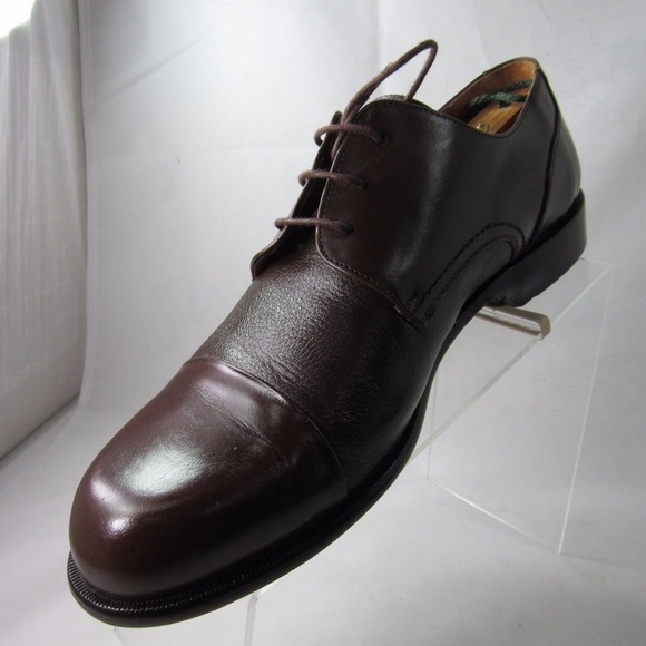 BRASS BOOT Size 10.5 Brown Oxford Dress Mens R6C10